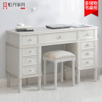 Hongdan American light luxury desk Solid wood home bedroom 1 4 1 6 meters study computer desk Student writing desk