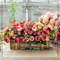 Table flower pendulum flower fence simulation flowers fake floral floral floral drawing room decoration TV cabinet Swaying Pieces Interior Furnishing Bouquet