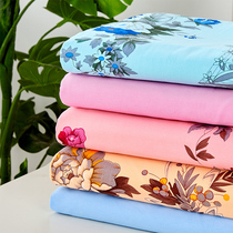 Shanghai old-fashioned national 100 cotton printed thick old coarse cloth cotton sheet single quilt summer cotton cloth