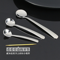 304 stainless steel mini spoon Special small short handle kitchen salt spoon Measuring spoon Powder spoon Small soup seasoning spoon