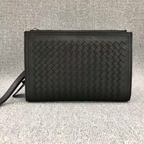 Double Zipper Woven Hand Grab Bag Mens 2022 New European And European Fashion Genuine Leather Boss Bag Business Fetal Bull Leather Hand Grip Bag