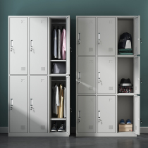 Steel locker staff tin lockers gym bathroom nine-door dressing room open with lock factory shoe cabinet