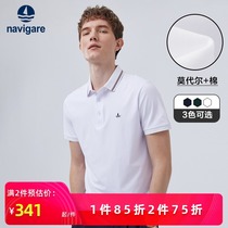 Navigare Italy dinghy short-sleeved polo shirt men summer 2021 new modal cotton casual top