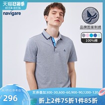 Navigare Italy dinghy polo shirt mens short-sleeved lapel pure cotton summer 2021 new casual T-shirt