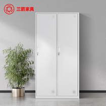 Three arrows Two door locker Wardrobe Tin Cabinet Staff Cabinet Office With Lock Locker Deposit Cabinet Two Doors Hanging Wardrobe