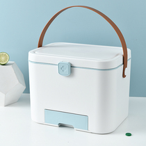 Home Medicine Box First Aid Kit Medical Box Mini Family Convenience Travel With Lid Handheld Small Storage Box