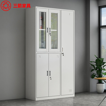 Three Arrow locker 5-door filing cabinet iron sheet data Cabinet Staff Cabinet hanging wardrobe office storage cabinet
