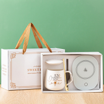 55 degree warm Cup coffee heating Cup mug thermostatic Cup gift box custom logo Net red hand gift