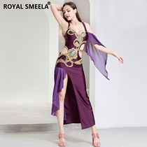 Belly dance costume female 2020 new set of sexy practice dress covering belly performance costume oriental dance performance costume