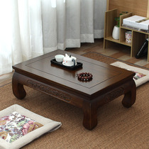 Solid Wood Chinese small tea table Kang table household tatami small table floating window small coffee table table tea ceremony square table