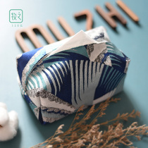 Creative car armrest box tissue box Nordic pumping tissue bag car with hanging household pumping paper box car decoration