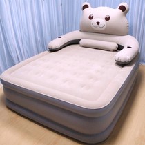 Inflatable mattress raised home double automatic cartoon chinchillo bed portable single padded outdoor air cushion bed