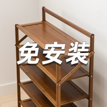 Shoe shelf simple home put at the door small narrow economic folding rack dormitory storage artifact shoe cabinet