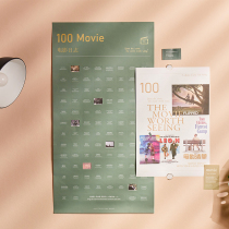 2021 punch-in schedule ins Wind wish list calendar creative hand account diy wall sticker decoration material q