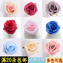 Emulation Rose Flowers Wedding background Flower Wall Handmade flower arrangement Prop Cake Decoration Silk Cloth Small Fake Flower Head Diy