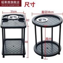 Table corner removable balcony chess board room small cart Double layer of tea table Tea Table Shelf Tea Water Shelf  