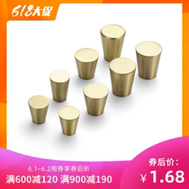 Chinese solid brass furniture cabinet tea table cabinet door closet handle single-hole Ming-fit pure copper drawer pull handle decoration