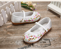 Hanfu shoes old Beijing children's handmade cloth shoes baby costume performance shoes girls performance embroidered shoes