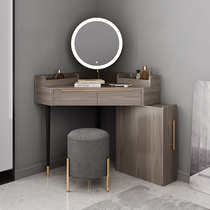 Nordic light luxury corner dressing table storage cabinet integrated modern simple ins Wind corner triangle dressing table table