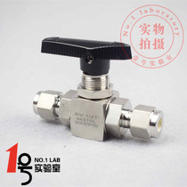 316L stainless steel ferrule through ball valve imitation Mei two-way double ferrule ball valve gas circuit globe valve valve switch valve