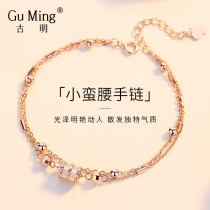 Small waist sterling silver bracelet womens summer 2021 new light luxury ins niche design high-end Tanabata Valentines Day gift