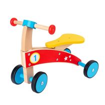 Exit childrens sliding Walker balance car novelty pedal storage trolley wooden toy anti-rollover