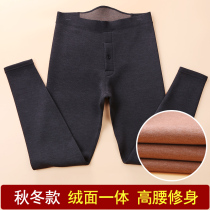 Warm pants slim fit in mens thick gush pants fall pants mens single piece line pants tight cotton wool pants spring autumn season underpants