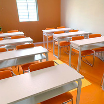 Training table Long bar training table and chair combination education institution tuition tutoring class student desks and chairs classroom conference table