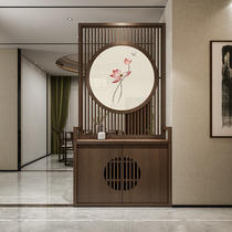  Chinese solid wood screen entrance entrance partition cabinet Modern household foyer cabinet storage cabinet partition cabinet entrance cabinet