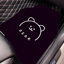 Car foot pad protection pad single Piece Easy to clean dirty small pad cute universal car pedal pad ladies car