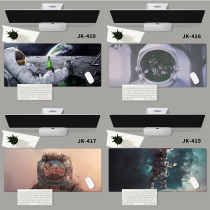 Mouse pad Oversized sci-fi space astronaut planet lock edge custom computer desk pad Keyboard desk pad thickened creative support custom mens and womens keyboard pad ins fashion cool notebook