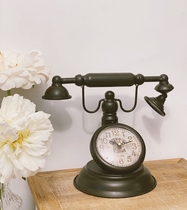 The original foreign trade list strongly recommends American country style retro old wrought iron telephone shape clock