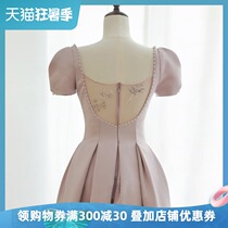 Dress small dress can usually be worn 2021 new light luxury niche high-end socialite banquet evening dress female summer