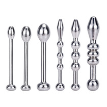 Metal urethral blockage adult dilation horse eye glans head stimulation pull stick men's masturbation orgasm device sex yang play tool