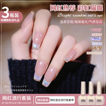 Rainbow cryolite cat eye nail polish gel 2022 new pop ice overdraft jade fat pink medecine suit full set