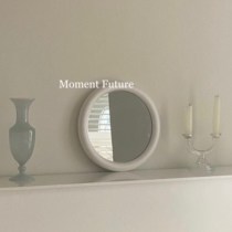  Moment Future Retro mirror Makeup mirror Decorative decoration Girl heart wooden ins Korean hanging mirror