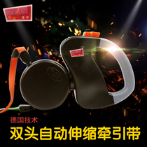 Dog rope one drag two telescopic traction rope walking dog artifact does not wrap the automatic telescopic dog chain double head walking dog rope
