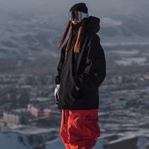 Waterproof Loose Warm Ski Suit Winter Windproof Hip-hop Oversize Oversize Big Code Design Submachine Clothes Clip
