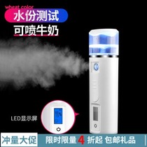 Skin test hydration meter hand Nano spray charging cold spray steamed face sprayer with charging treasure humidifier