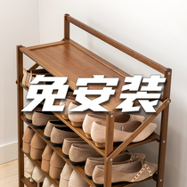 Shoe rack New 2021 explosive home indoor nice simple small narrow dormitory door multi-layer non-installation shoe cabinet