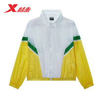XTEP womens sports windbreaker 2021 spring and Autumn new single layer jacket light womens clothes 980228140019