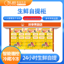 Bui cabinet smart fruit and vegetable distribution rookie Post Station fresh self-supporting Cabinet community Fengchao refrigeration express delivery container