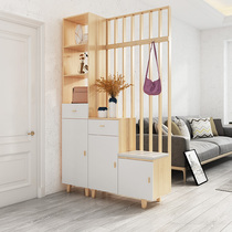 Nordic home living room porch shelf partition cabinet shoe cabinet integrated modern simple door screen decoration wine cabinet