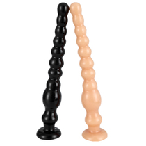 Super long soft rubber pull beads back tingle anal plug for men and women with sm orgasm trumpet development of chrysanthemum sex anal sex products