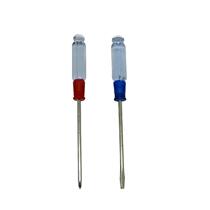 Screw screwdriver tool small screwdriver small 3quot transparent handle small screwdriver Crystal screw batch