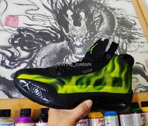 (Custom appreciation)AJ34 sneakers custom psychic boy theme team custom DIY hand-painted basketball shoes