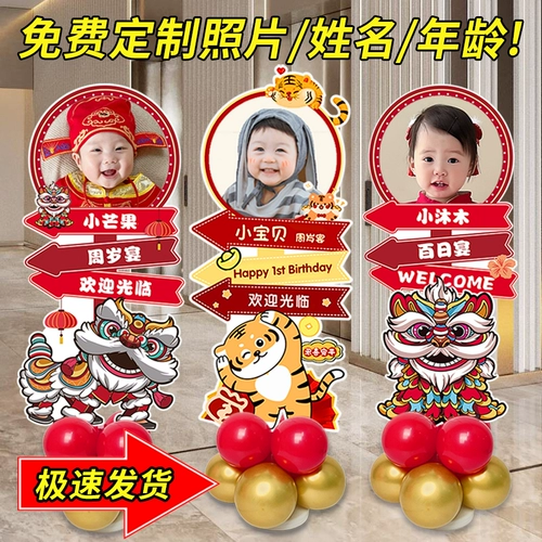 Год -сцена банкета детская детская день рождения плакат воздушный шар