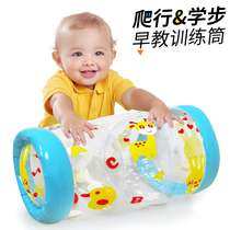 Inflatable baby learning roller baby practice crawling tube baby exercise early education aid learning crawling plastic trainer