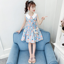 Girls summer dress 2021 new little girl childrens clothing princess dress children summer thin foreign skirt summer