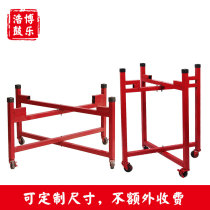 Weifeng gongs and drums flat drums red drums cowhide drums adult childrens metal drum shelves foldable push universal wheels